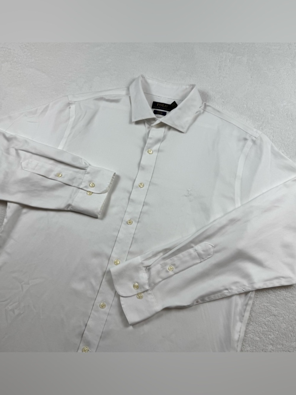 Polo by Ralph Lauren White Long-Sleeve Dress Shirt Oxford size 17 1/2 34-35